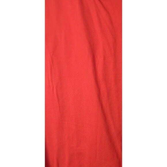 Lane Bryant 18/20 Tunic Tee Long Sleeve Red Curved Hem V-Neck Super Soft - Picture 2 of 5